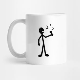 Singing Musician Stick Figure Mug